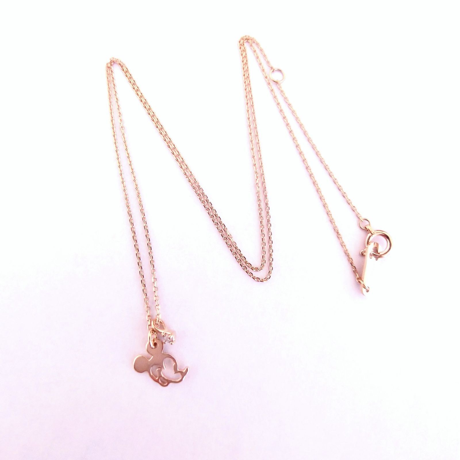 4℃✨️ヨンドシー ディズニー ミッキーマウス ダイヤモンド ネックレス 