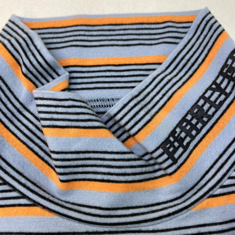【PEARLY GATES/パーリーゲイツ】ハイネックカットソー ボーダー 長袖 パーリーゲイツ PG 配色ボーダーモックネック長袖カットソー