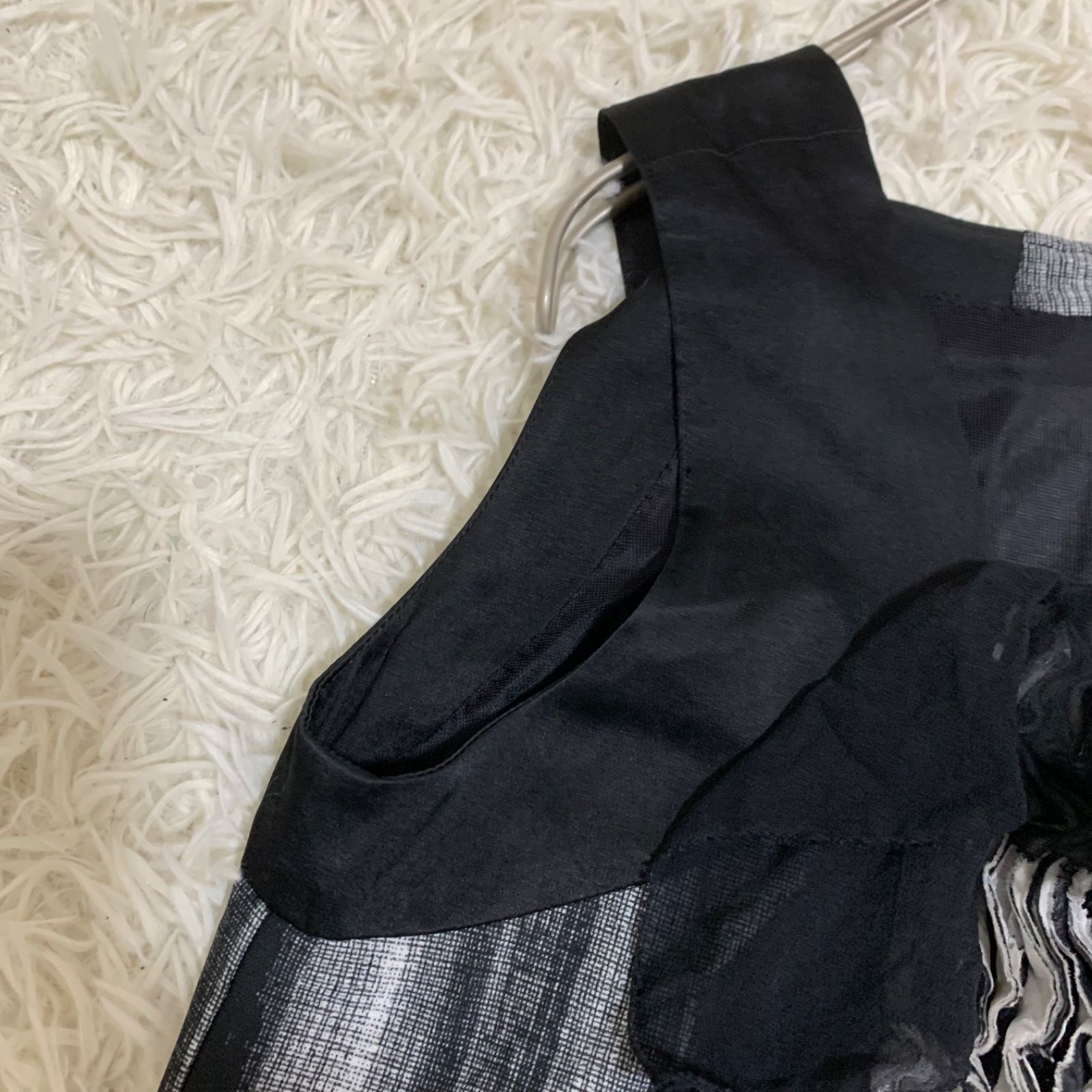 美品✨ヒロココシノ ストライプ ノースリーブロングワンピース