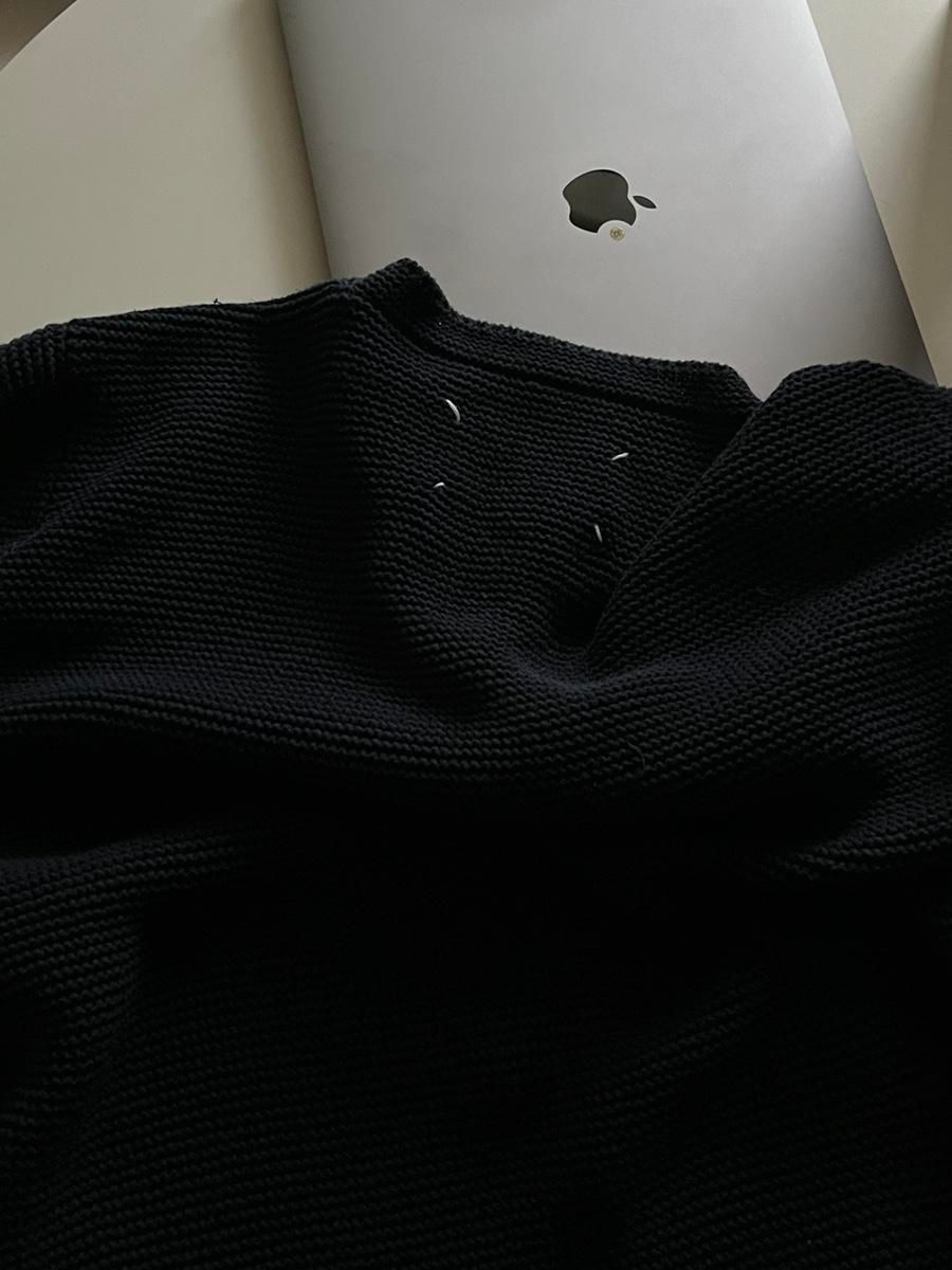 【雷市場（ポンジャン）商品韓国直送】Maison Margiela(メゾンマルジェラ) ニット セーター 105 （ L ） ネイビー ランディングショット (O.)