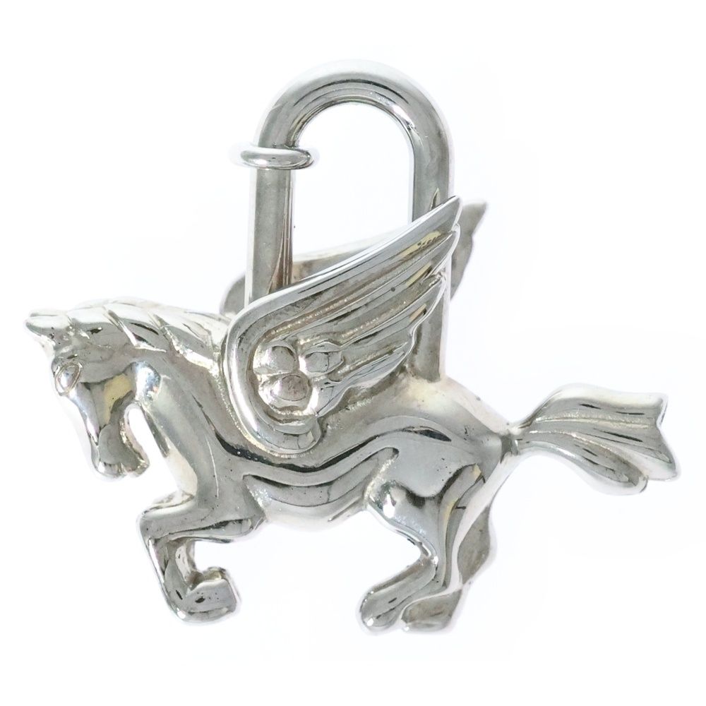 HERMES エルメス カデナ ペガサス シルバー チャーム メタル