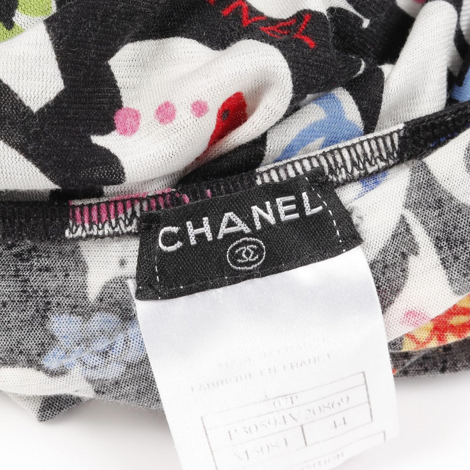 CHANEL ドットチュール 段々フリル ココマークボタン ワンピース カメリア CHANEL ドットチュール 段々フリル ココマークボタン ワンピース