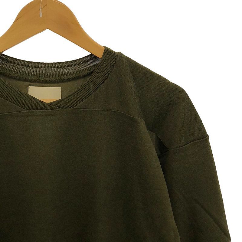 【美品】  m.u Japoness / エムユー | OLDIE NUMBER FOOTBALL / フットボール オーバー カットソー | F | ブラック | レディース m.u Japoness / エムユー | OLDIE NUMBER FOOTBALL フットボール