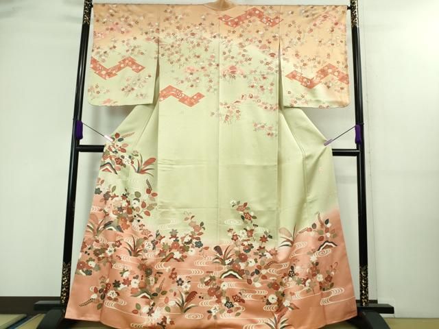 平和屋着物□極上 十日町老舗ブランド 吉澤友禅 吾妻徳穂 訪問着 駒