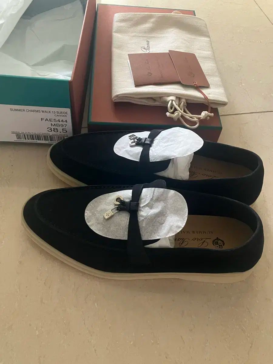 ロロ ピアーナ ローファー ダークネイビー 38 5