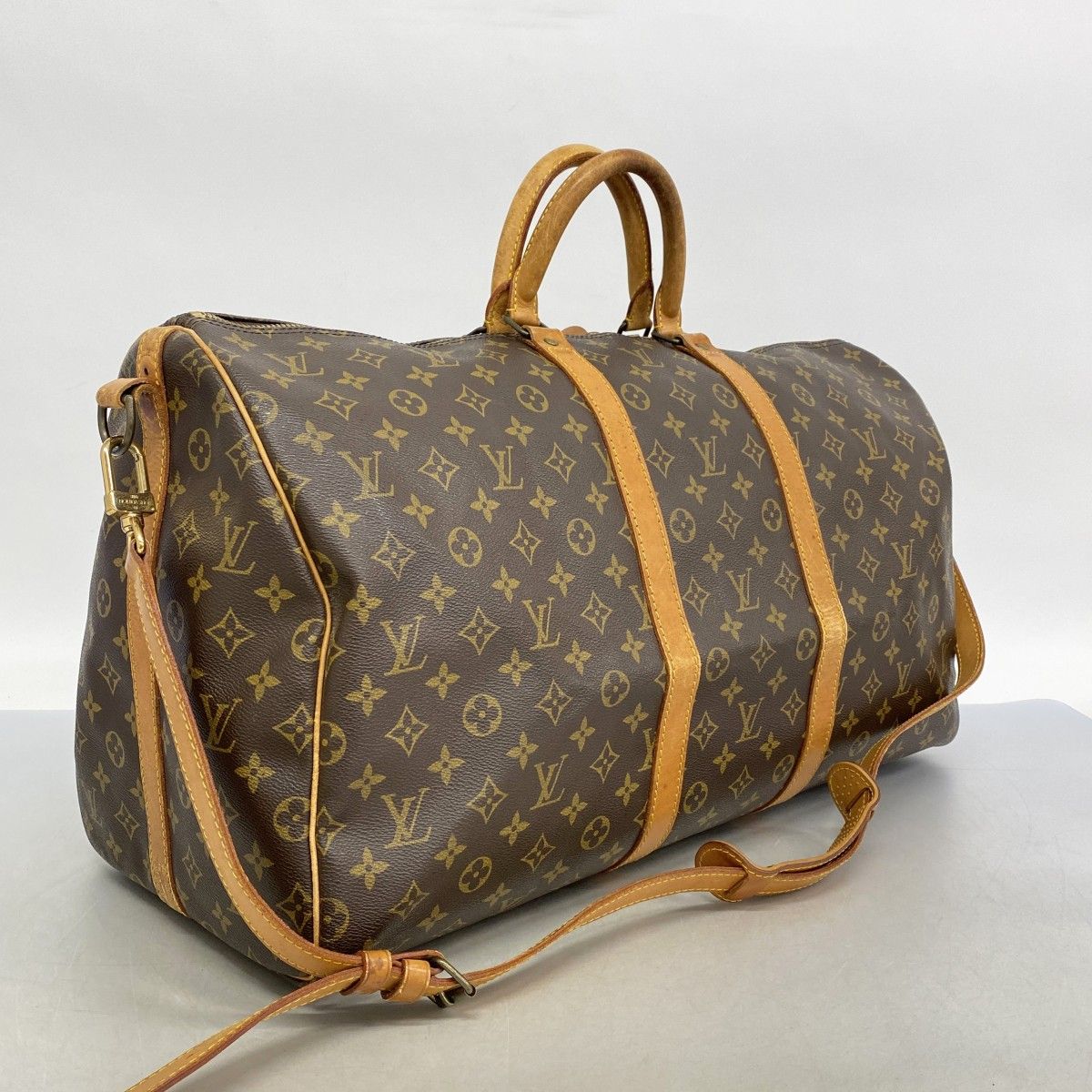 5id5492-h ルイヴィトン ボストンバッグ モノグラム キーポルバンドリエール55 M41414 ブラウン メンズ レディース ユニセックス