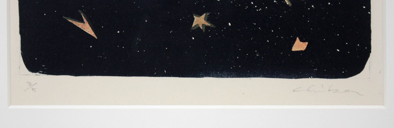 水間チカ『夜空』リトグラフ【真作保証】 絵画 水間チカ『夜空』リトグラフ【真作保証】 絵画 - メルカリ