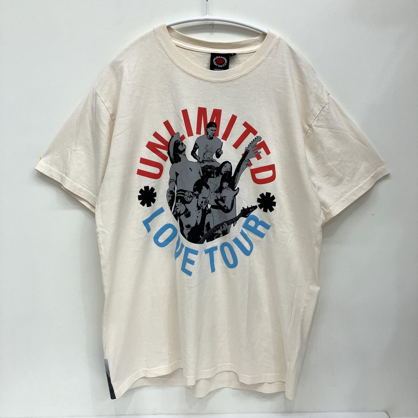 未使用品】RED HOT CHILI PEPPERS レッチリ 2023 UNLIMITED LOVE WORLD TOUR Tシャツ Lサイズ ①  ピンホールあり - メルカリ