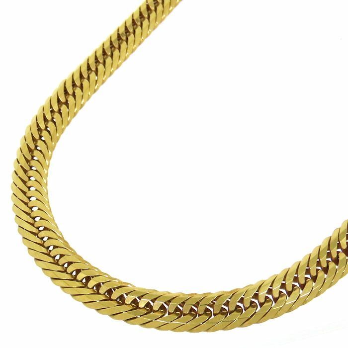 喜平 12面 T トリプル ネックレス K18YG 50.8g 50cm チェーン 造幣局