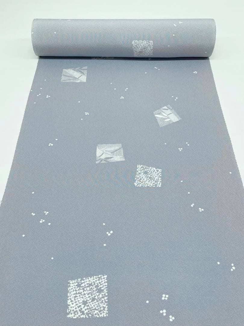 小紋 紋意匠 縦ぼかし 正絹 反物