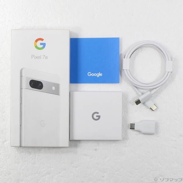 中古品〕 Google Pixel 7a 128GB スノー GA04274-JP docomo SIMフリー