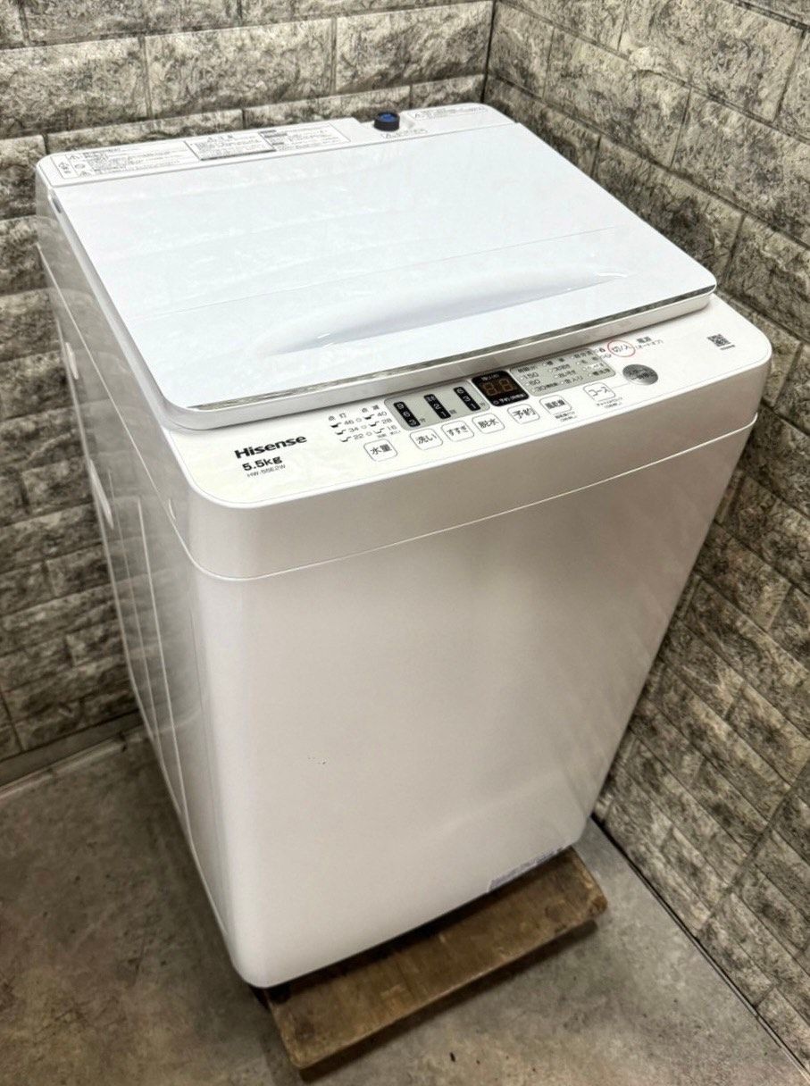 【高年式】大阪送料無料★3か月保障付★2024年★HW-55E2W★IS-333 高年式 美品】大阪送料無料☆3か月保障付き☆洗濯機☆2024年