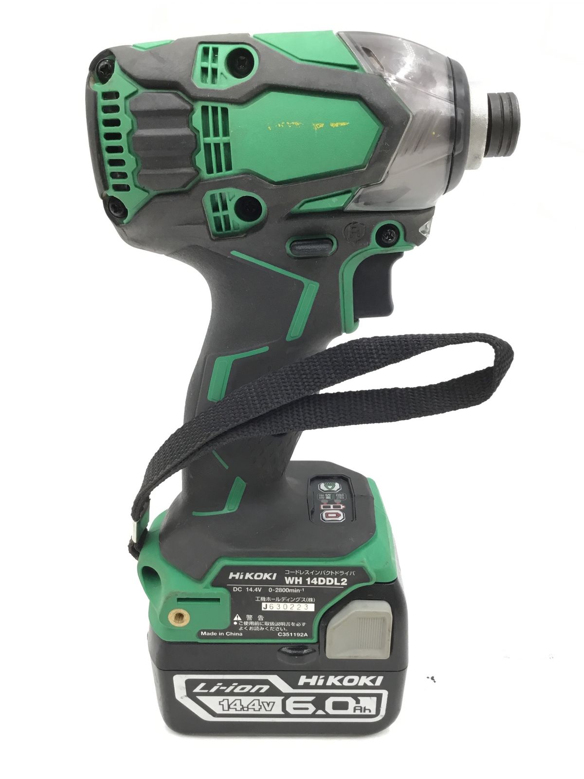 日立工機 14.4V 充電式コードレスインパクトドライバ WH14DBAL2 ケース バッテリー×2個 充電器付 ◇ 日立工機 コードレスインパクトドライバ WH14DBAL HITACHI 14.4V