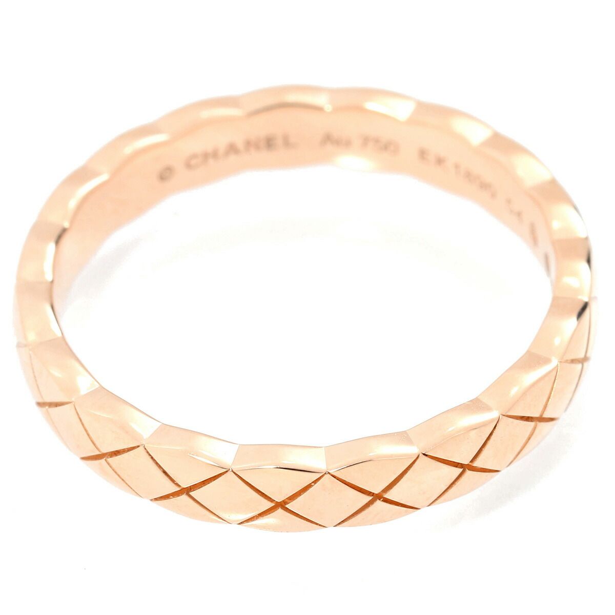 シャネル ココ クラッシュ リング ミニモデル 指輪 J11785 K18 14号  