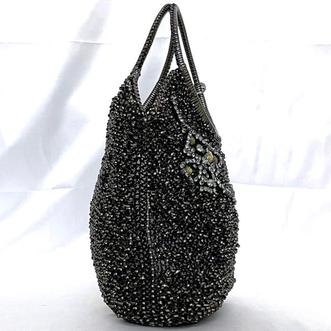 アンテプリマ ワイヤー ハンドバッグ ブラック ゴールド 美品 PVC 中古