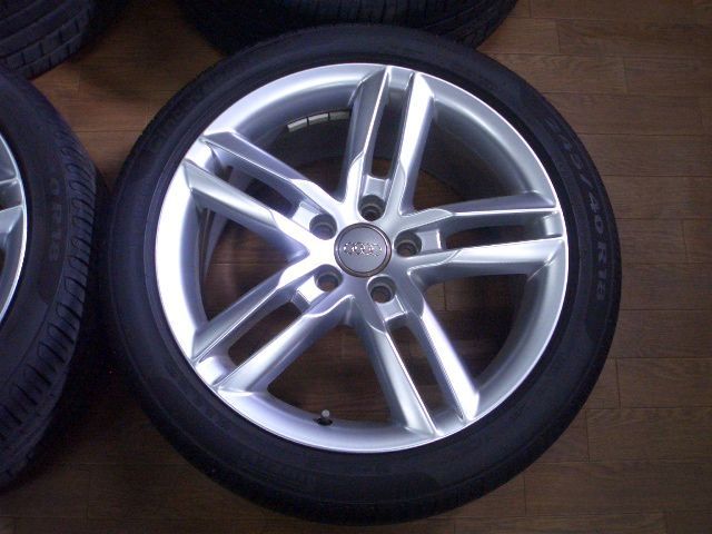 AUDI A4 Sライン 純正 245/40R18 8J+47 PCD112 スタッドレス アウディ アウディ A4 245&frasl;40R18 PCD112&frasl;5H 8J+47 希少 美品バリ溝 AUDI アウディ