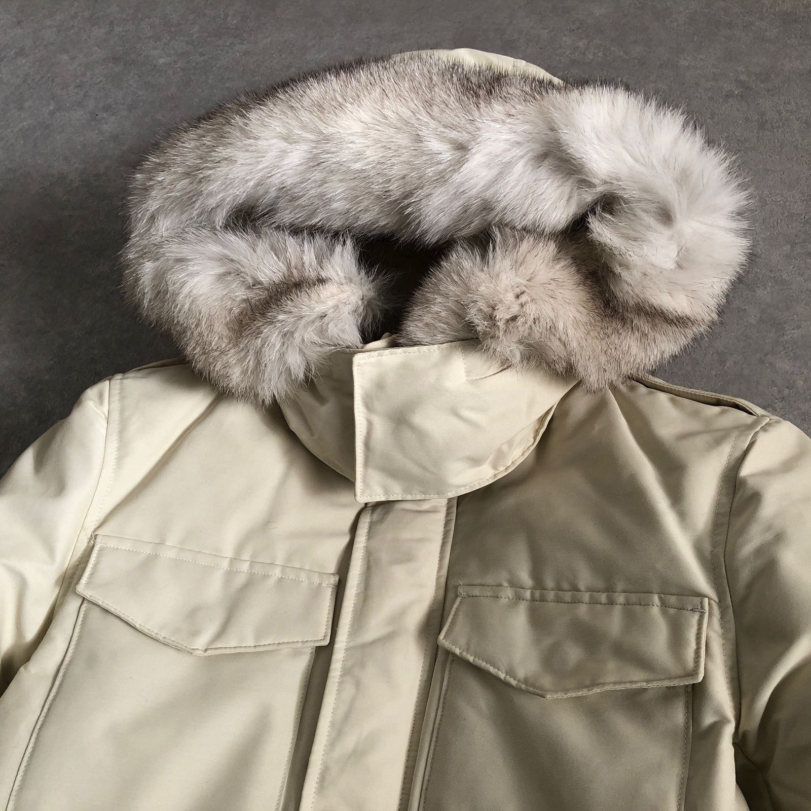 美品 定価17万 AKM M-65 HOODED DOWN ミリタリー ダウン ジャケット 