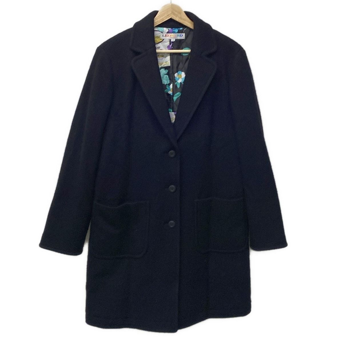 LEONARD SPORT レオナールスポーツ コート サイズ42 L レディース - 黒 長袖|中綿|秋|冬