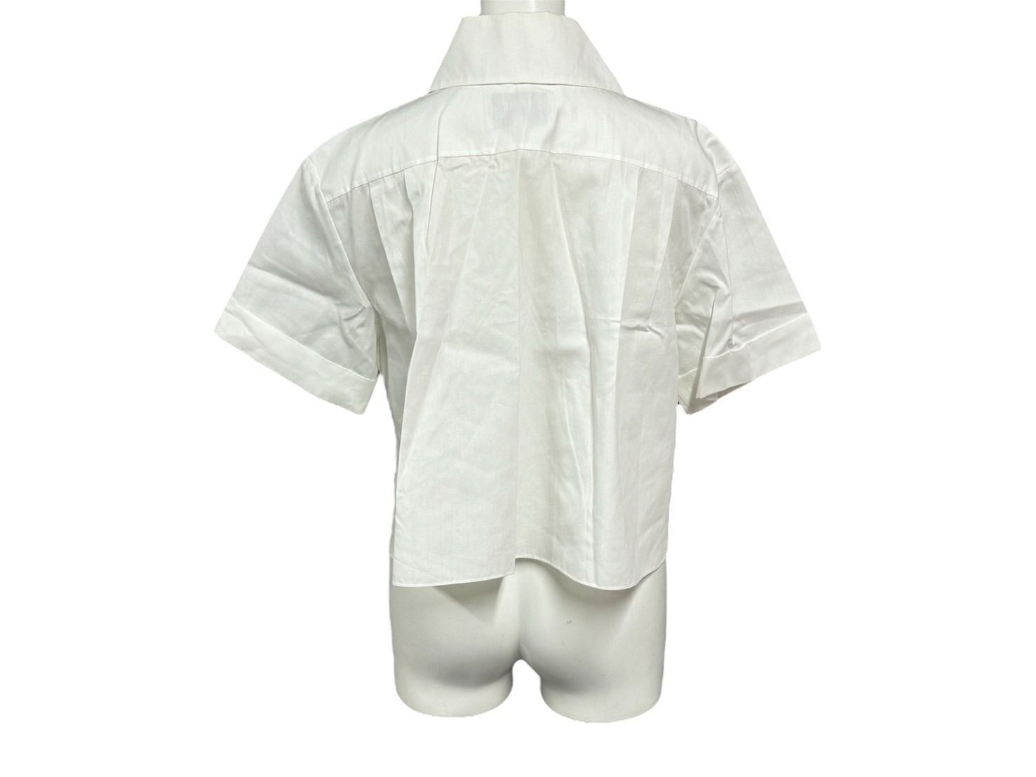 CHANEL シャネル 半袖シャツ ココボタン ショート丈 ロゴ