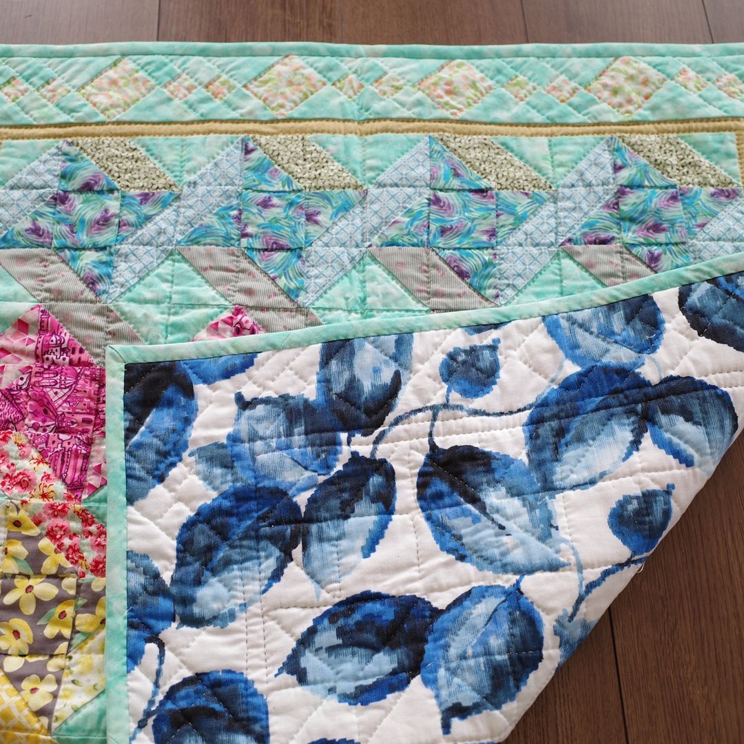 パッチワーク　ハンドメイド　ラグ　マルチカバー　タペストリー マルチカバー パッチワーク マット 155×230cm ベッドカバー