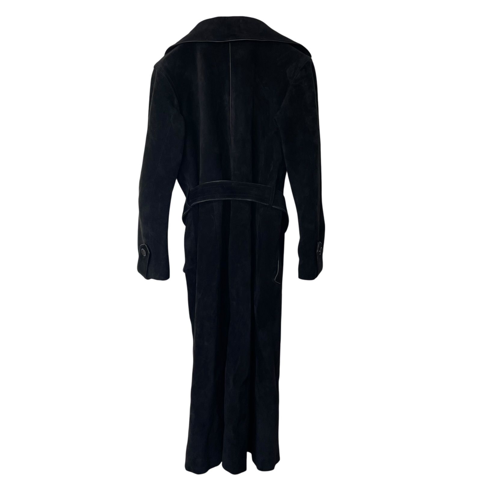 Z1493 Partina パルティーナ ロングコート レザースエード 腰ベルト付