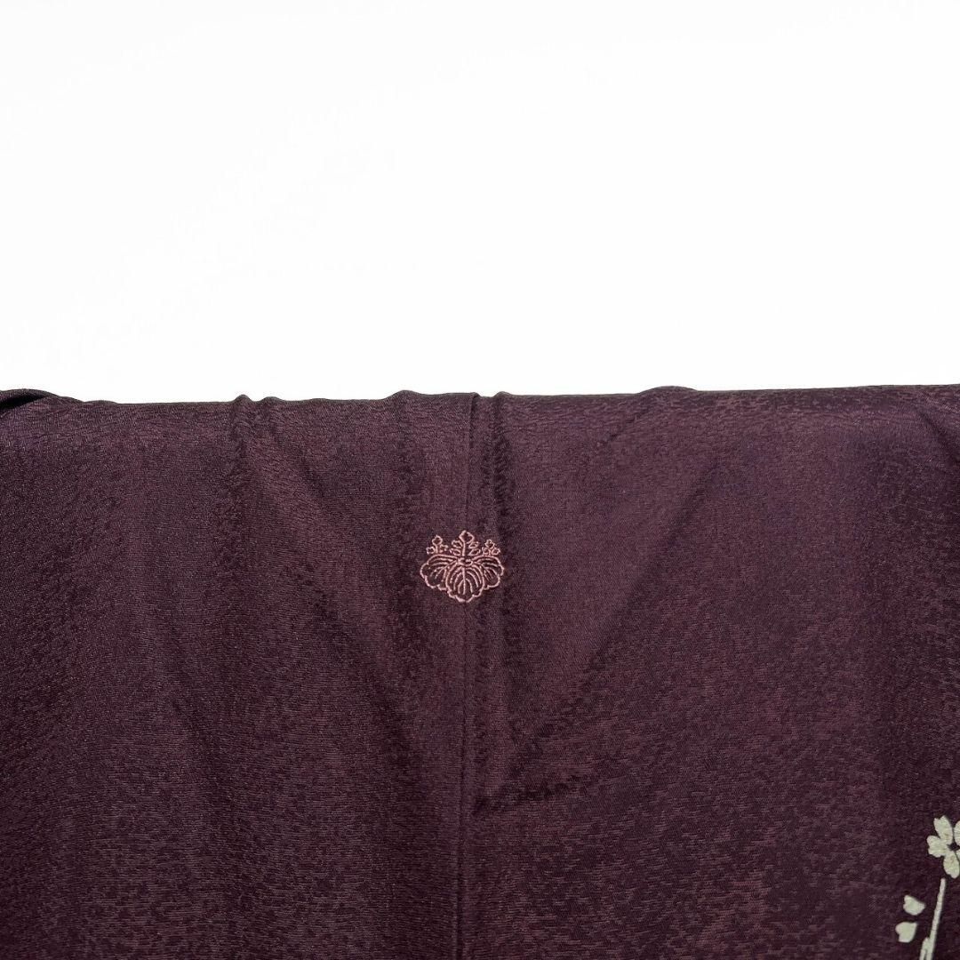 M様ご検討品☆ハンドメイド　リーフ模様のケープ　２点 作家もの金駒刺繍ぼかしリーフ花模様付け下げ着物 015a p