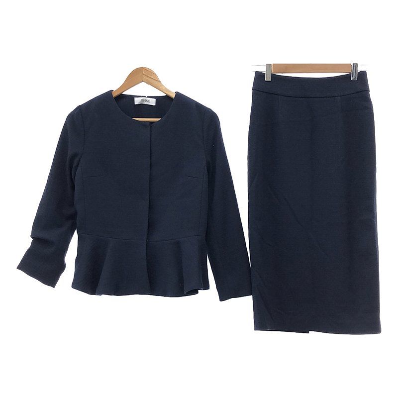 JENNE / ジェンヌ | セットアップ ペプラム大人ジャケット / ロング  