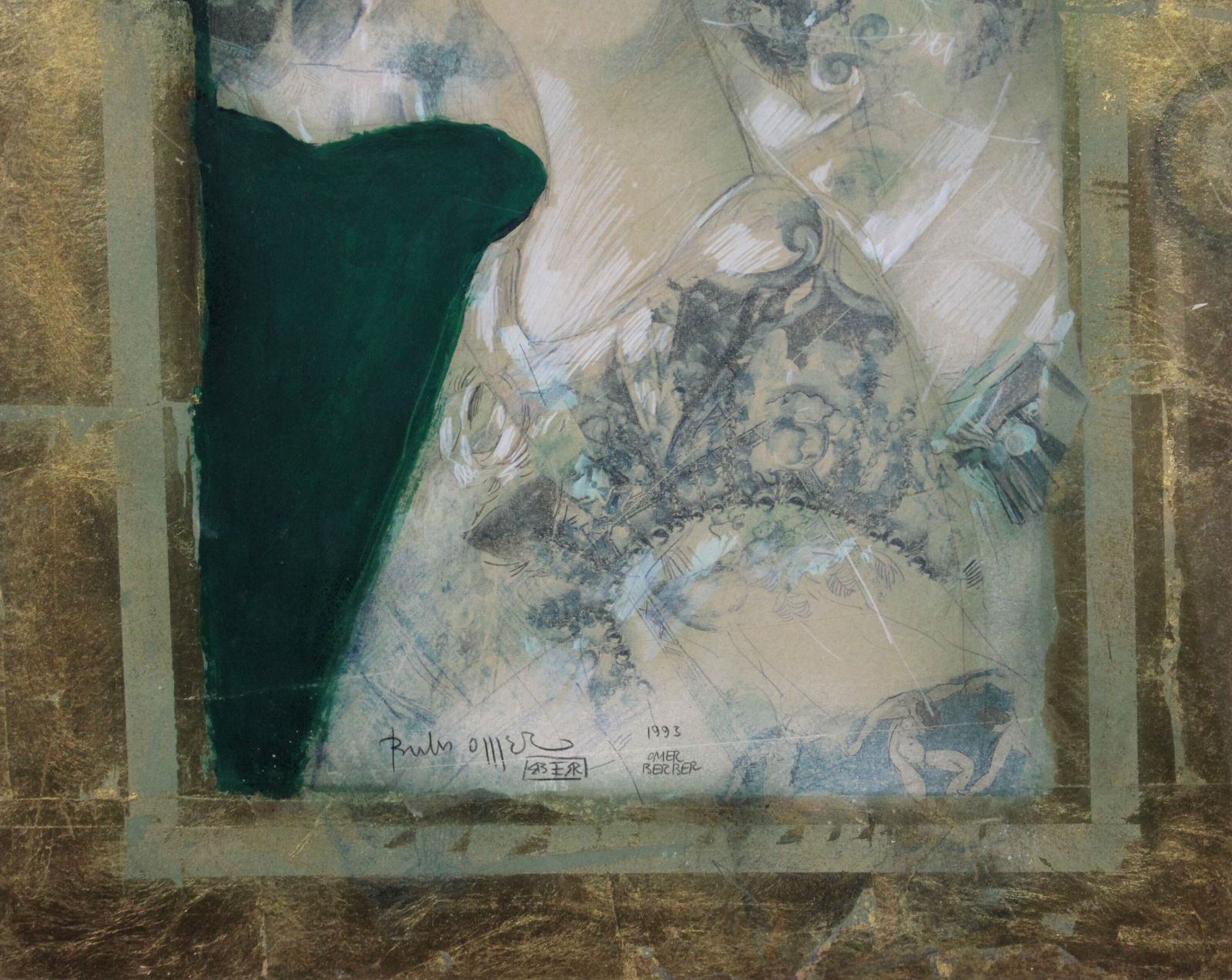 オメール・ベルベル 「タイトル不詳」 ミクストメディア 絵画 オメール・ベルベル 『タイトル不詳』 ミクストメディア