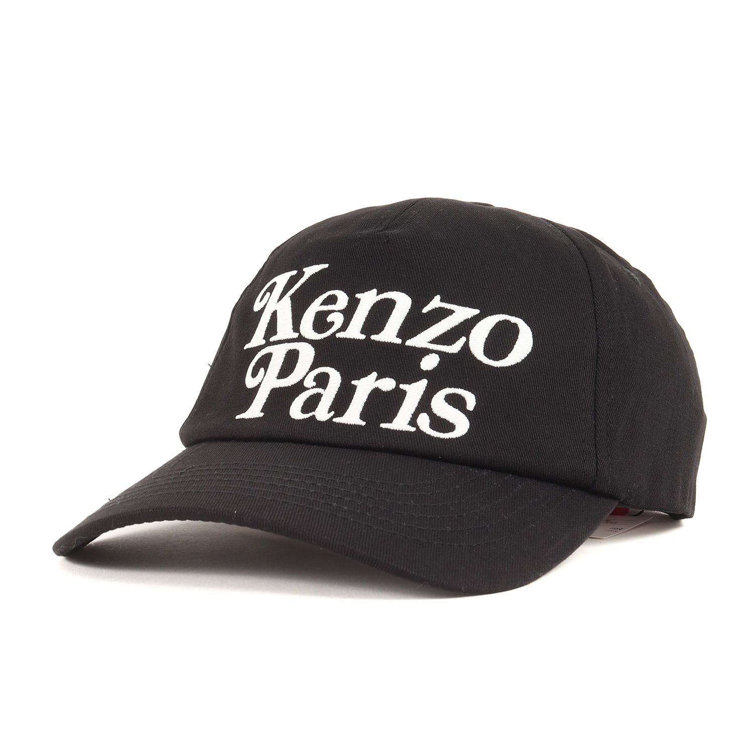 美品】KENZO TAG コットン キャップ ケンゾー ブラック メンズ