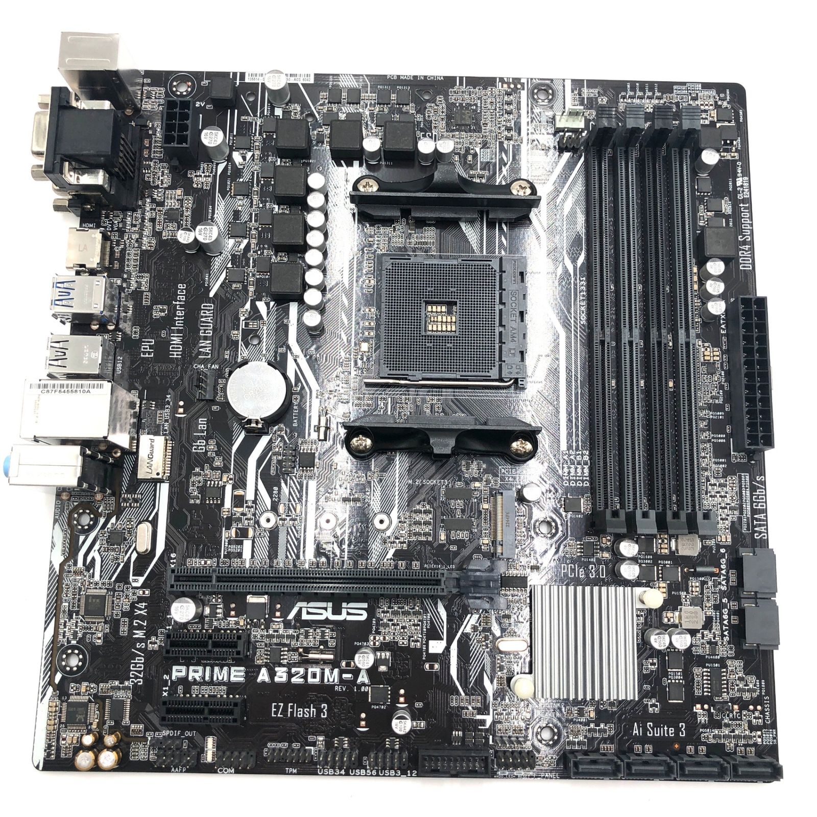 ASUS AMD A320 搭載 AM4 Socket 対応 マザーボード PRIME A320M-A 【microATX】 - メルカリ