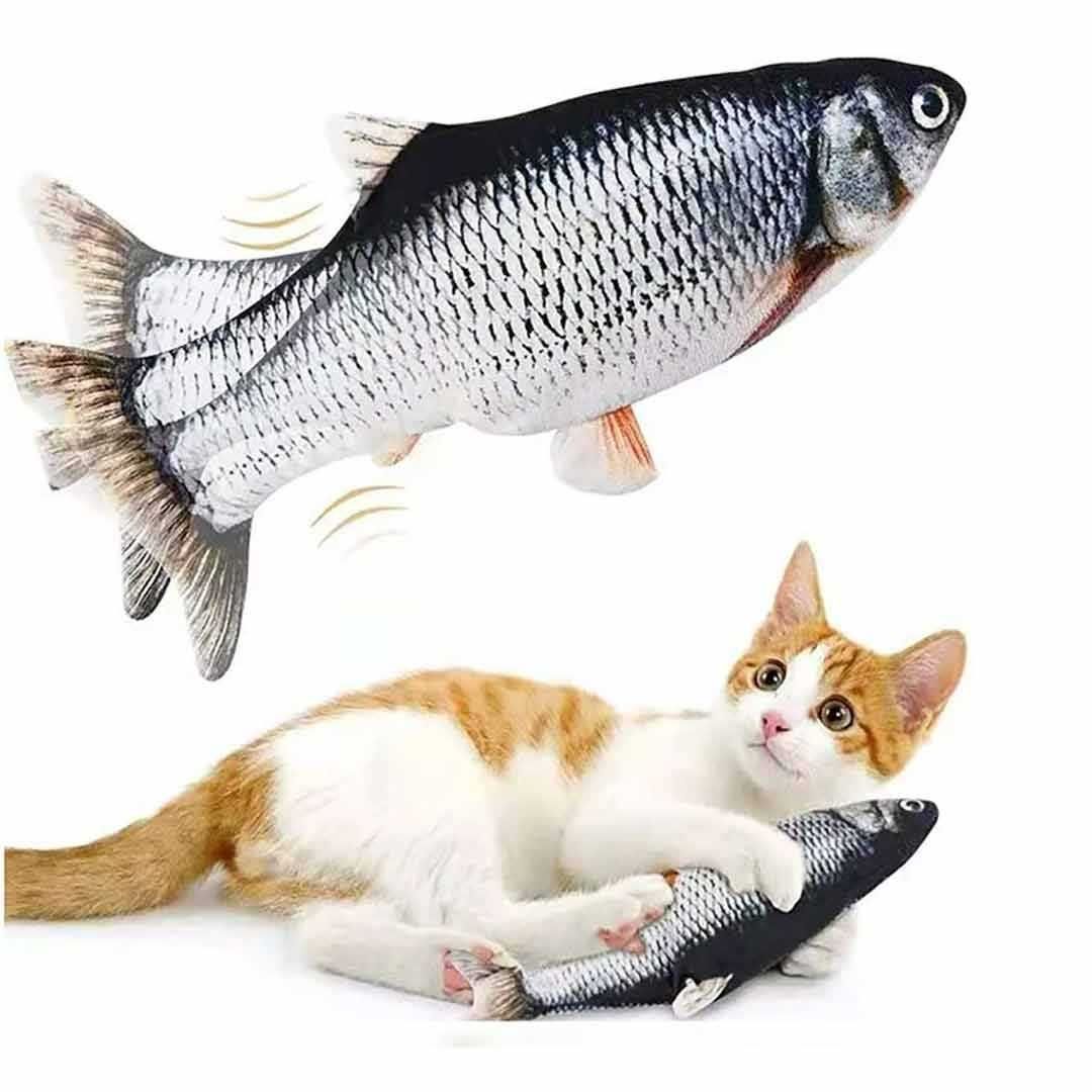 数量は多】 猫 用 おもちゃ 動く魚 フナ ネコ 玩具 電動 振動 キャット トイ