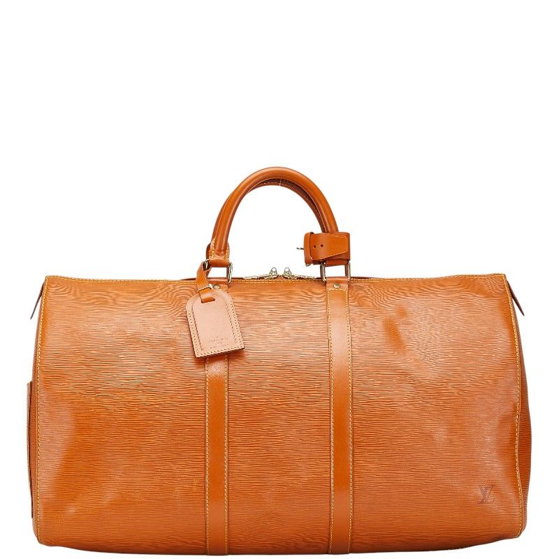 ルイ ヴィトン エピ キーポル50 M42968 ジパングゴールド ブラウン レザー レディース LOUIS VUITTON 1-0207423