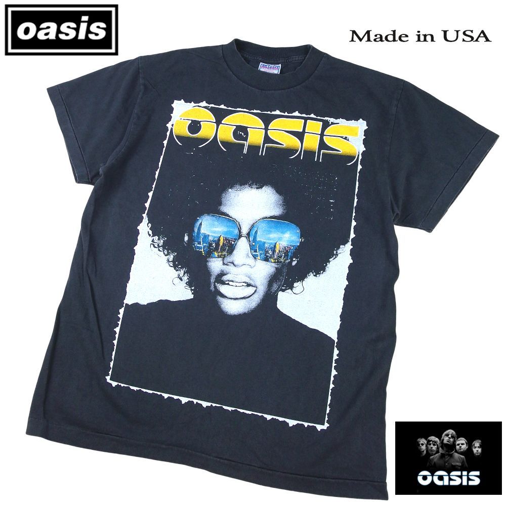 257 oasis オアシス Tシャツ OASIS ブラック Lサイズ 美品 ロック