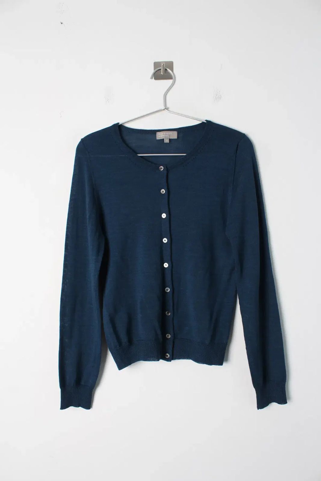 MARGARET HOWELL カシミア混　長袖カーディガン　size　2 MARGARET HOWELL(マーガレットハウエル) カシミア混