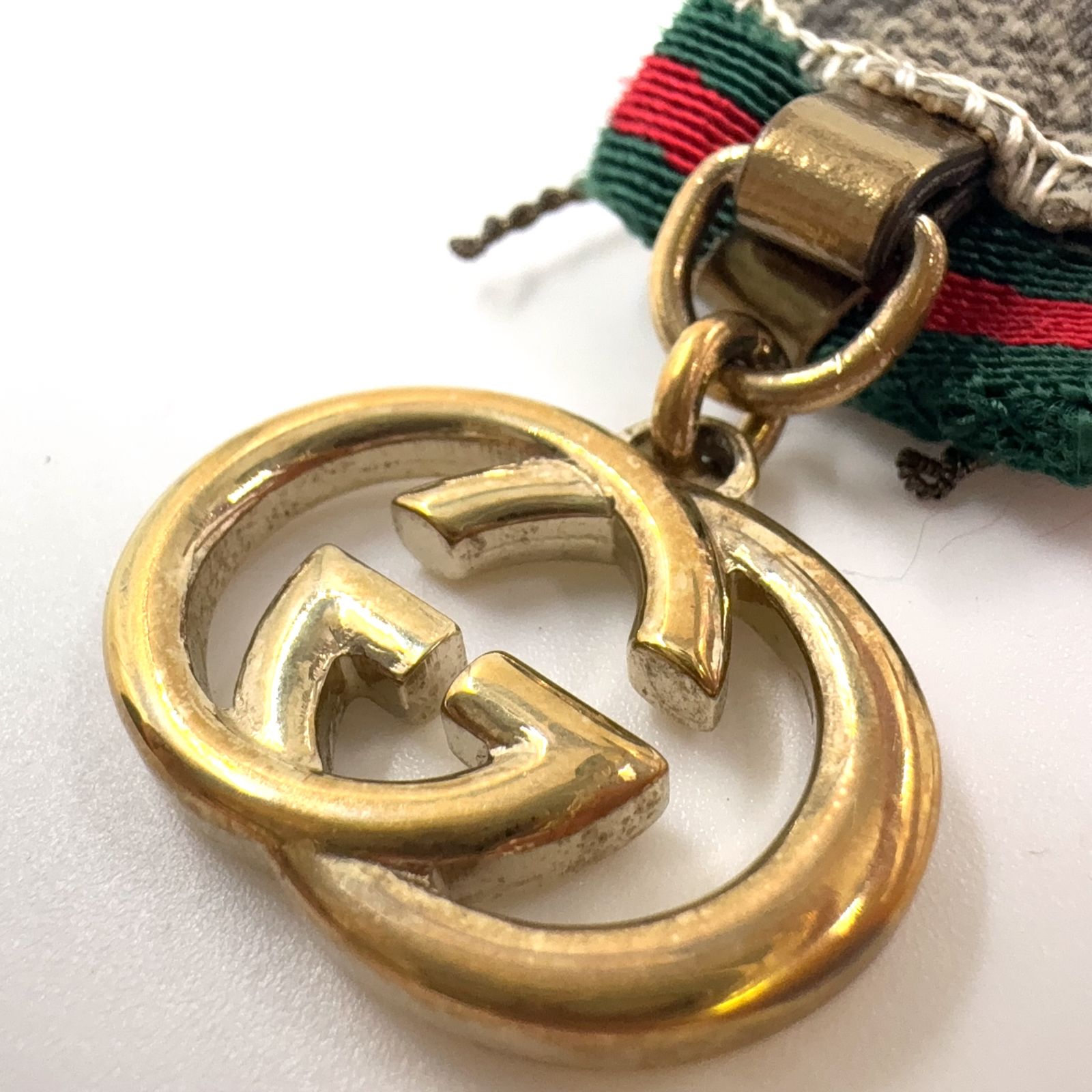 GUCCI グッチョリ キャット・猫、バッグチャーム・キーホルダー⭐︎希少 Cat-shaped bag charm in beige and dark brown canvas | GUCCI® US