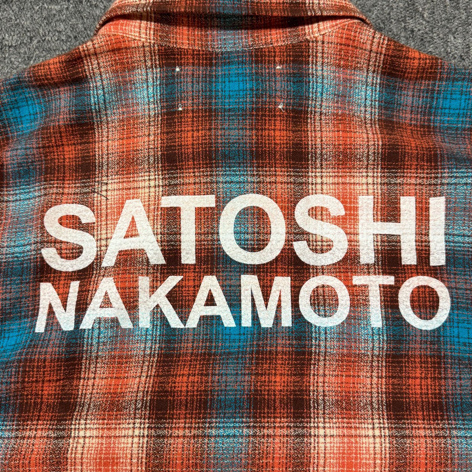 SATOSHI NAKAMOTO 24AW PLAID SHIRT WITH PATCH POCKET チェック