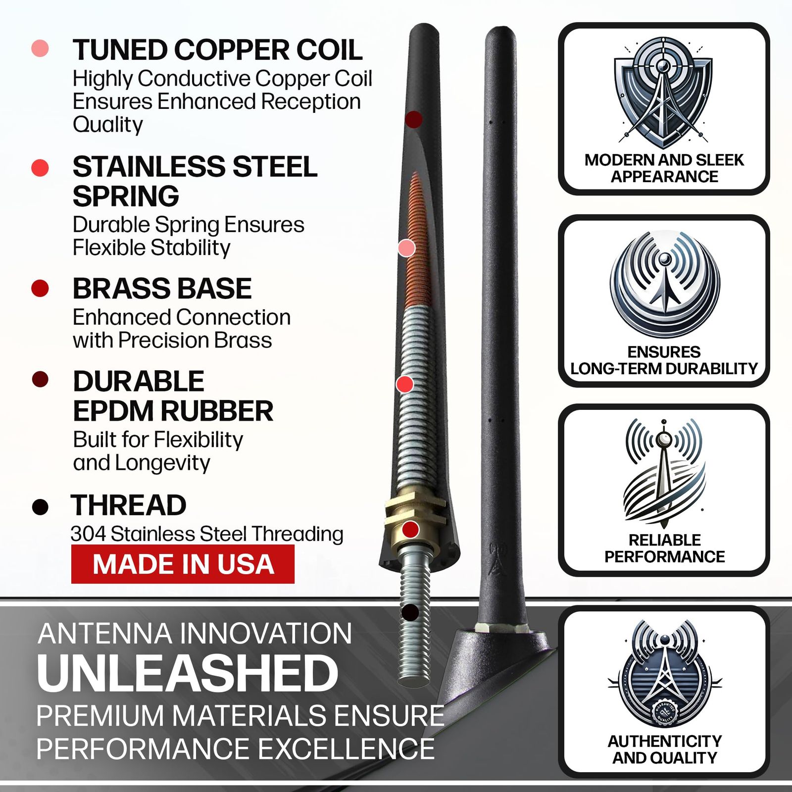 AntennaMastsRus – 2007 – 2015 Toyota FJ Cruiser – 交換用アンテナ 6 3|4 INCH A010-TY-2 USTAUSTRALIA_COM_AU