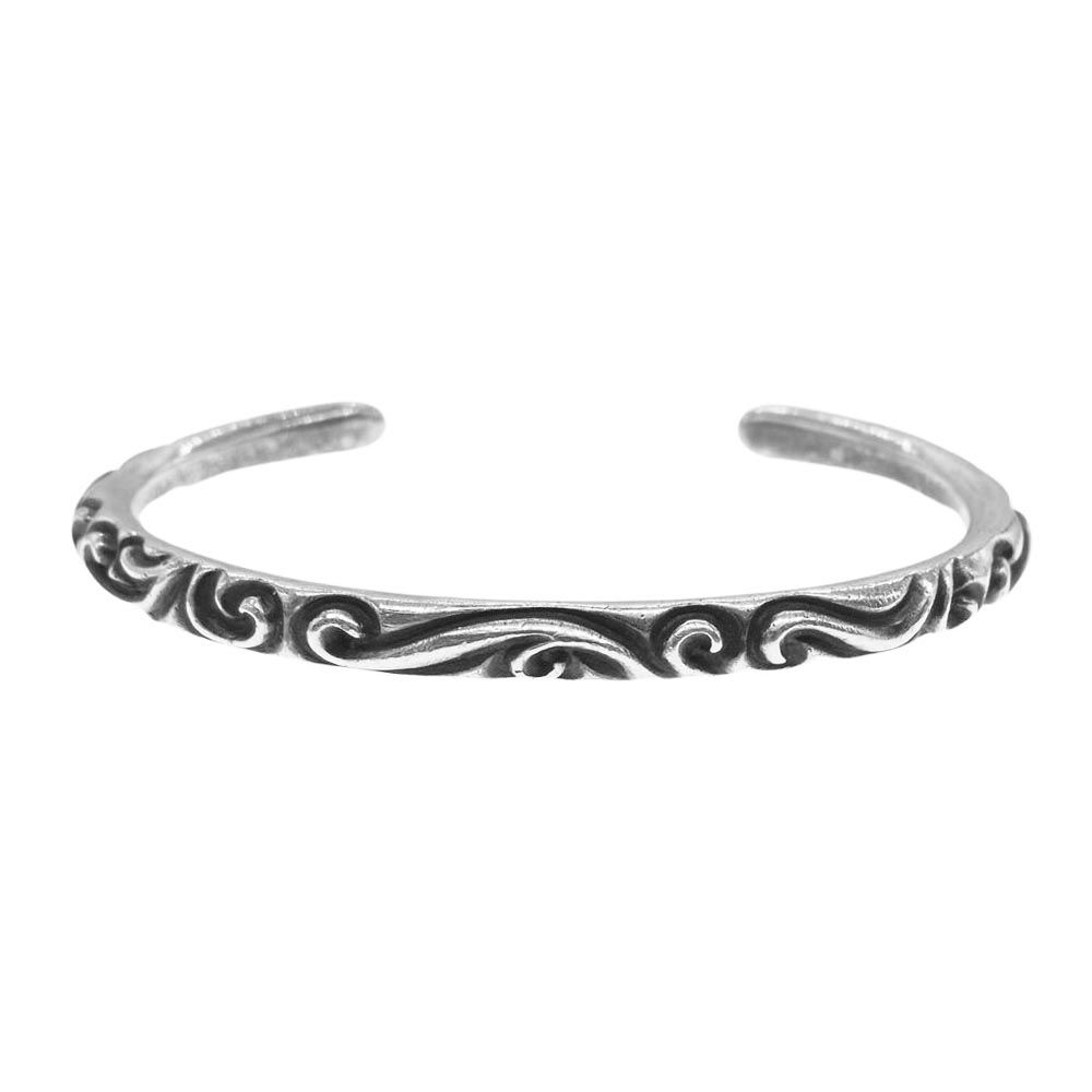 CHROME HEARTS クロムハーツ（原本無） バングル BANGLE SCROLL スクロール バンド シルバー ブレスレット バングル シルバー系【中古】