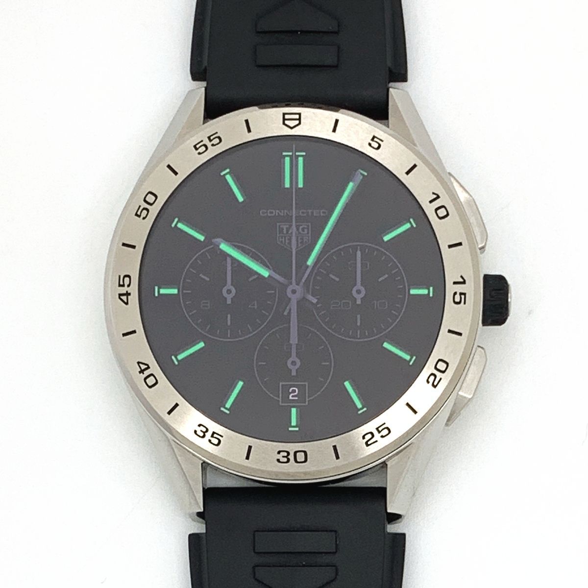 極美品】TAG Heuer コネクテッドE3 ラバーベルト 黒