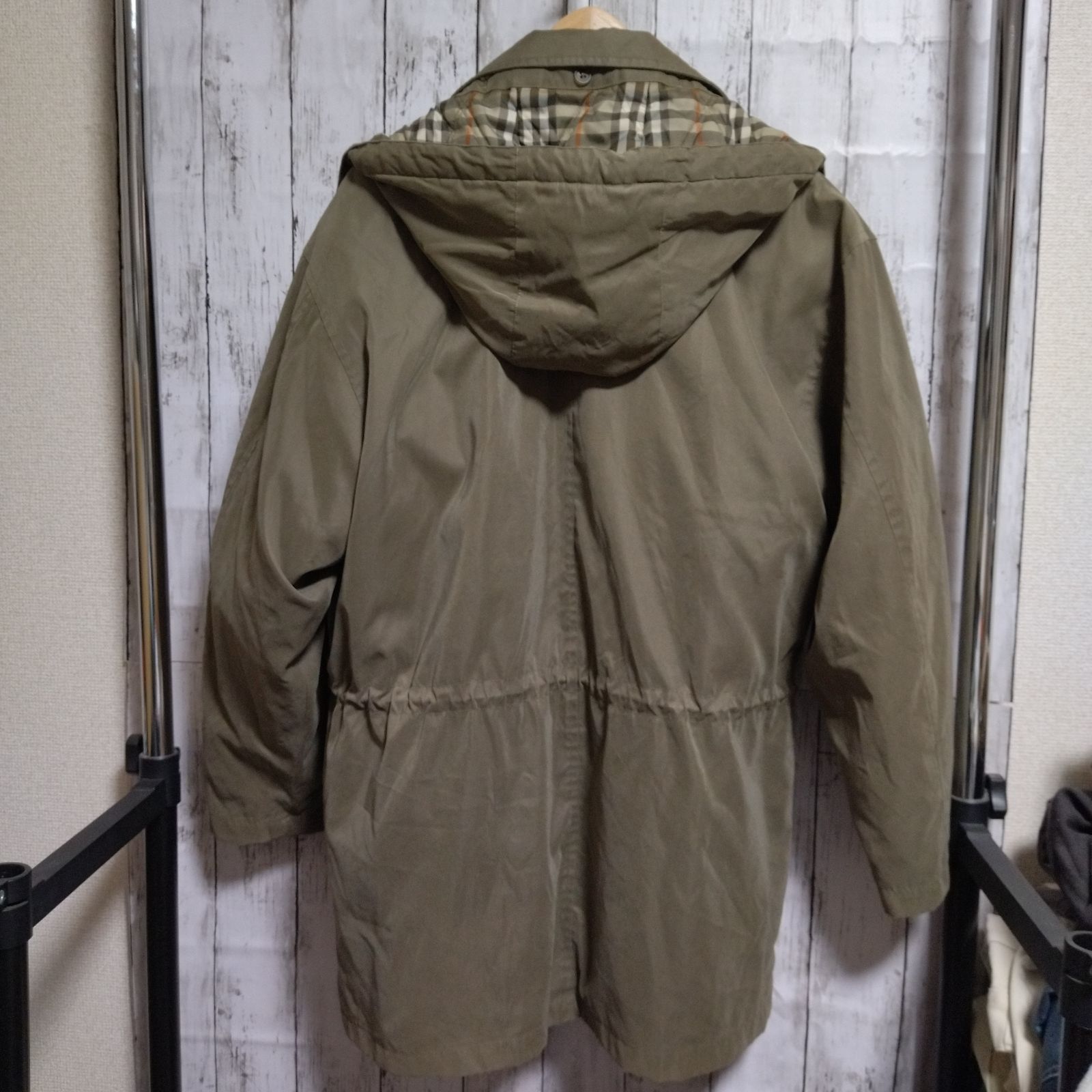 Burberrys フードジャケット コート ノバチェック 中綿ライナー 玉虫色