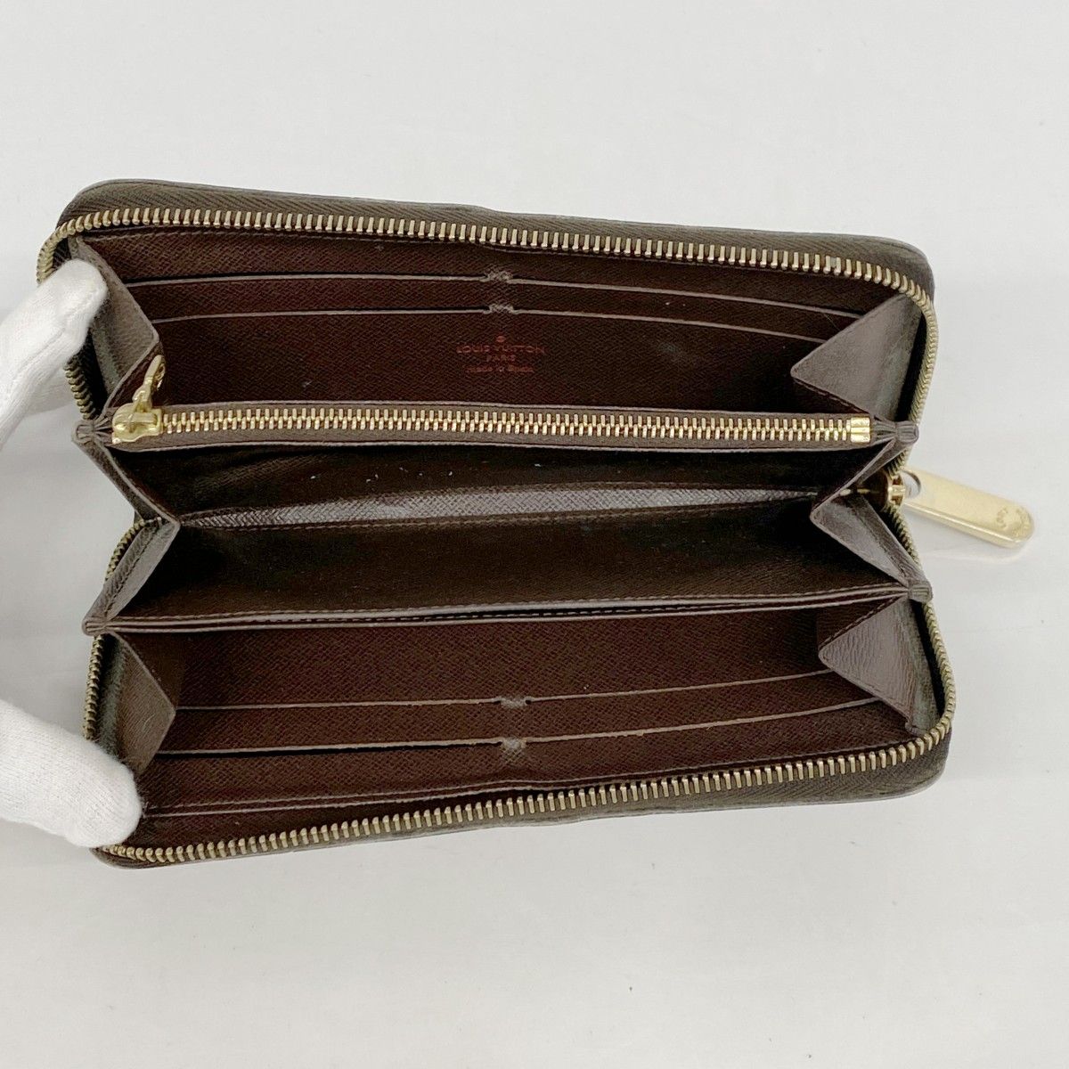 5hb1420】ルイヴィトン 長財布 ダミエ ジッピーウォレット N60015  