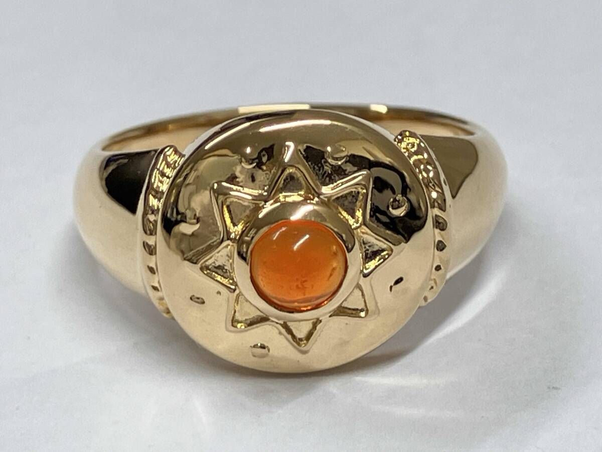 リングK18 Pt850 13~14号 PT/k18コンビダイヤモンドリング#13 K18/Pt850 ダイヤモンド コンビ