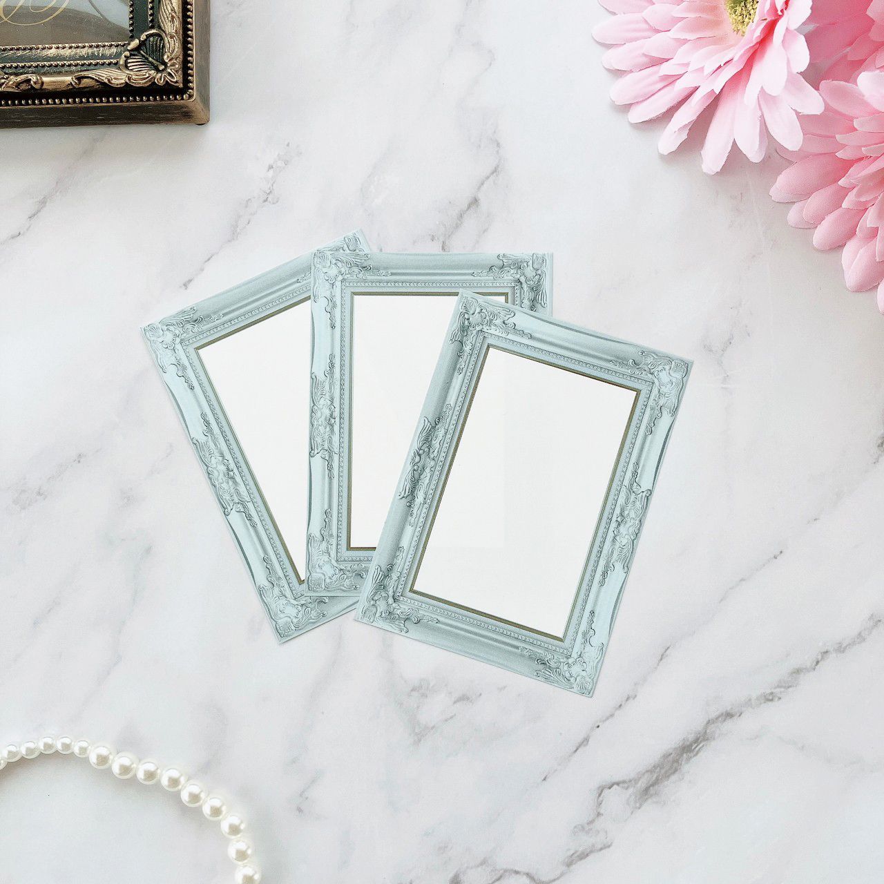 ロココ調　額縁　セット アンティーク調フレーム 額縁 ロココ調 マリア様 絵画 2個