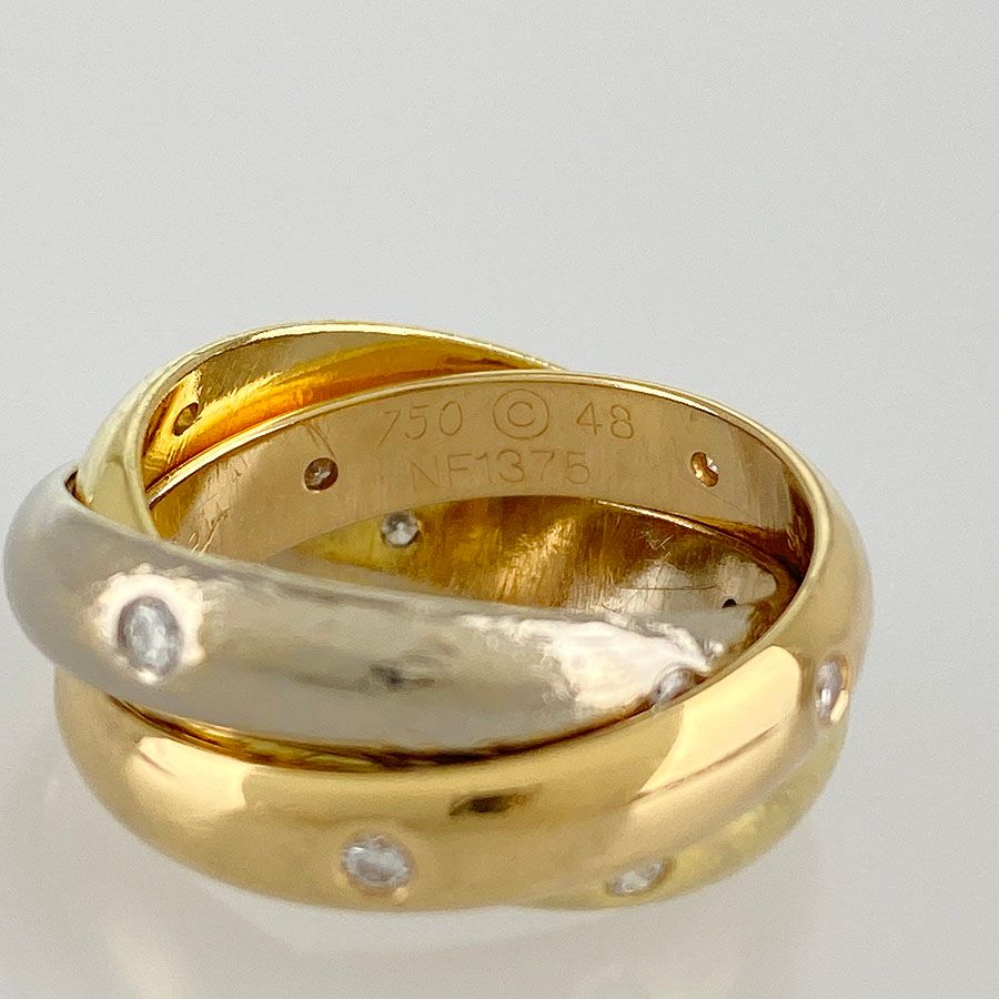 カルティエ CARTIER トリニティ リング K18YG K18WG K18PG