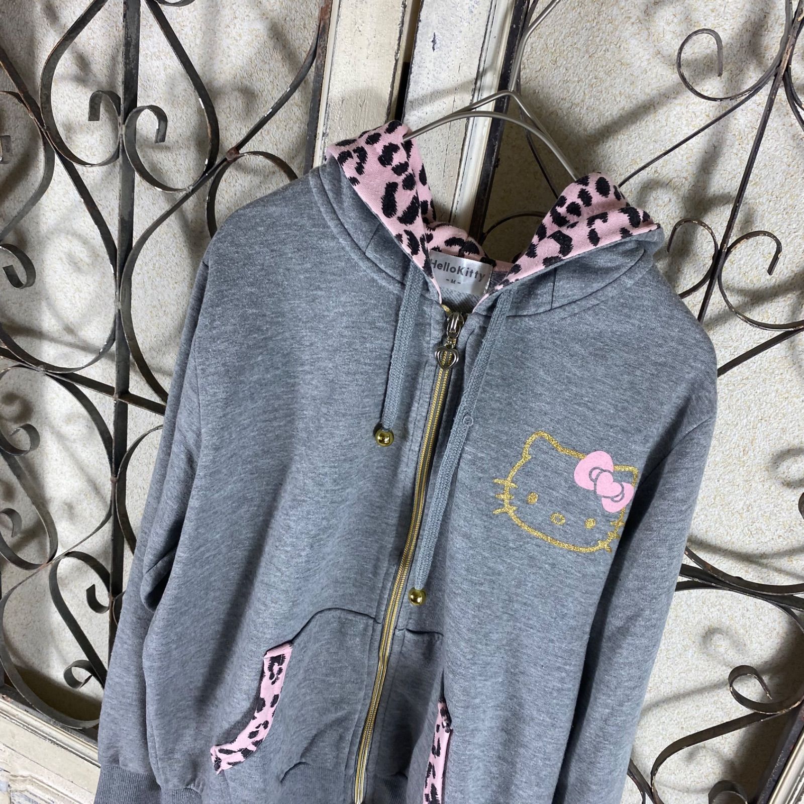 Hello Kitty 公式 平成初期 姫ギャル y2k ヒョウ柄 ラメ バック 