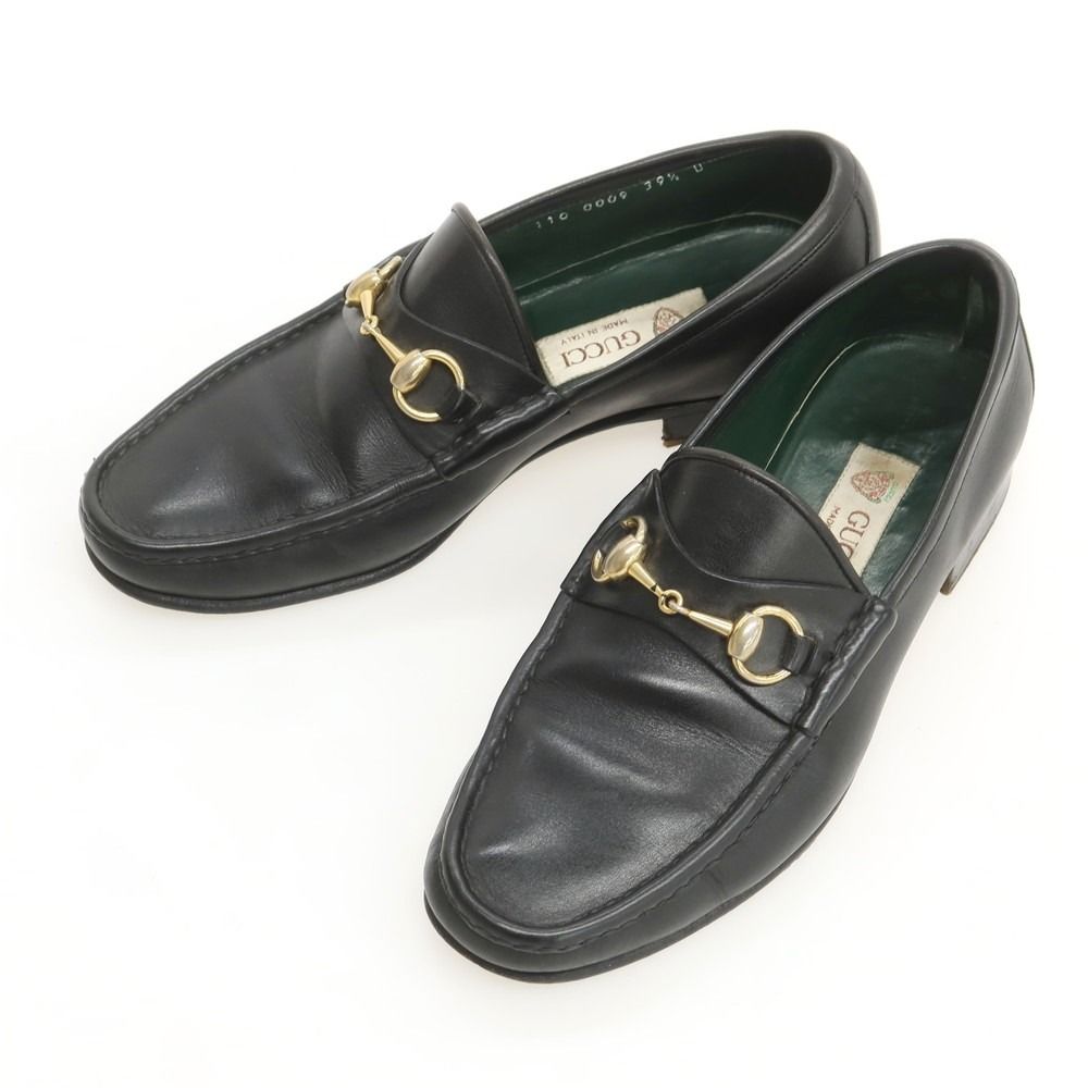 グッチ GUCCI モカシン ビットローファー ブラック サイズ39 1|2D メンズ