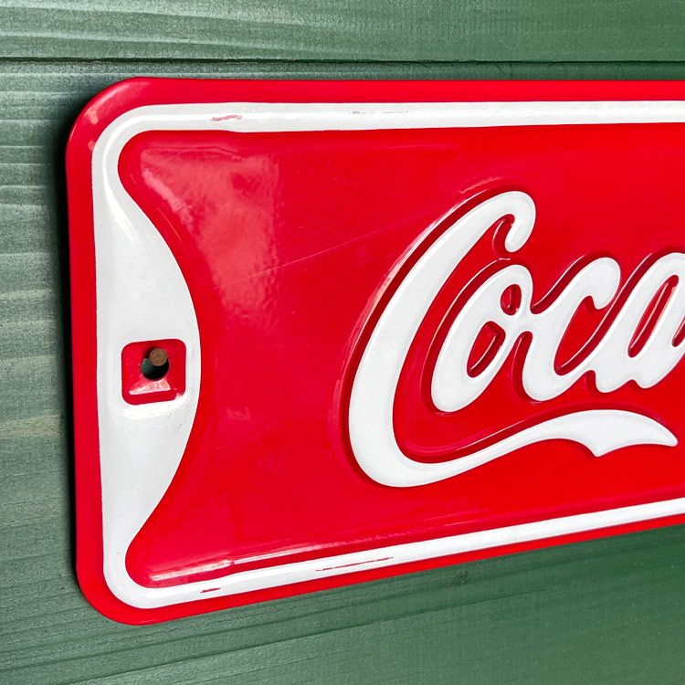 エンボスメタルサイン 「コカコーラ COKE ICE COLD」 Coca-Cola エンボスメタルサイン 「コカコーラ COKE ICE COLD」 Coca-Cola