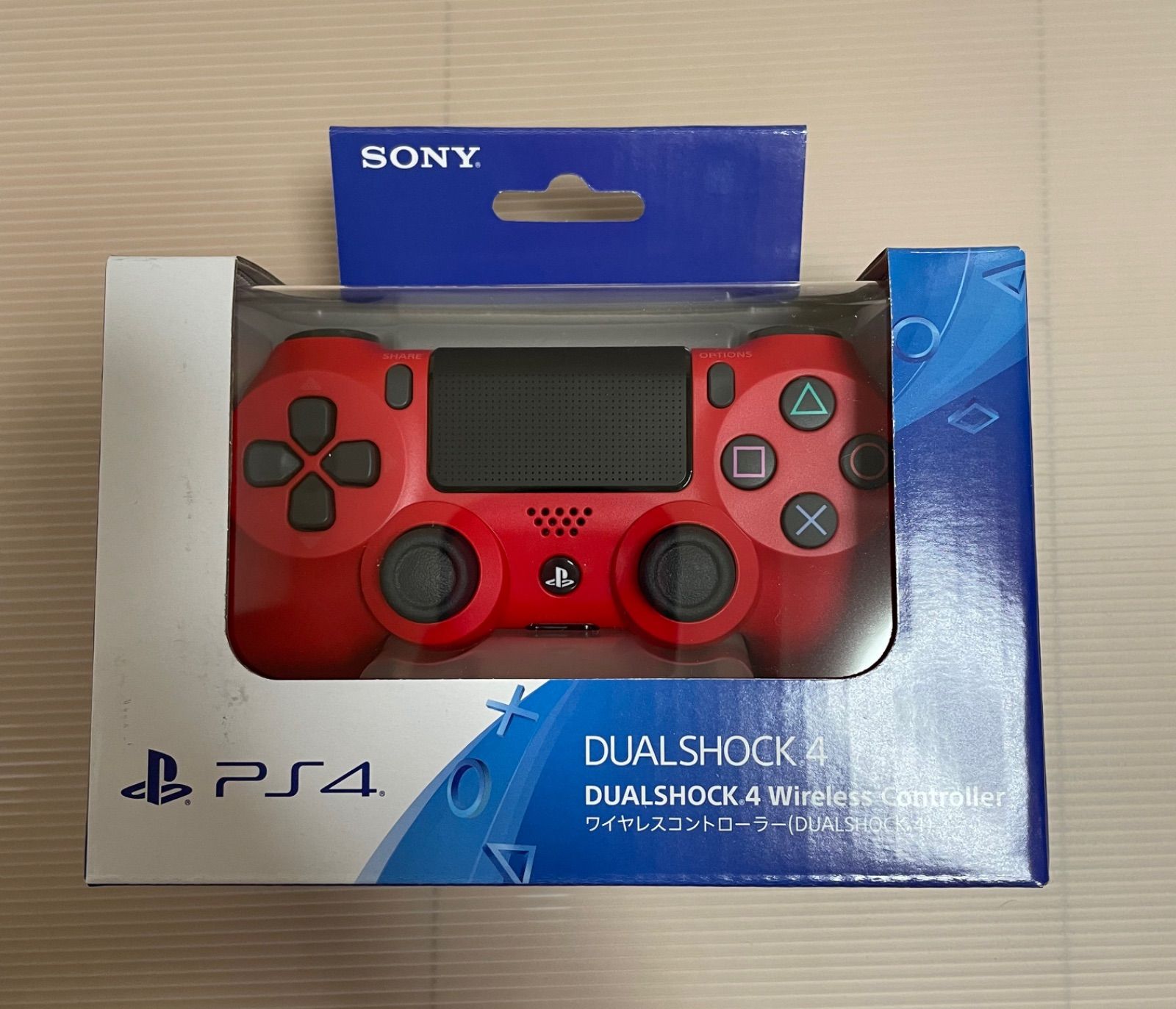 新品】PS4 ワイヤレスコントローラ マグマレッド 赤 デュアルショック4