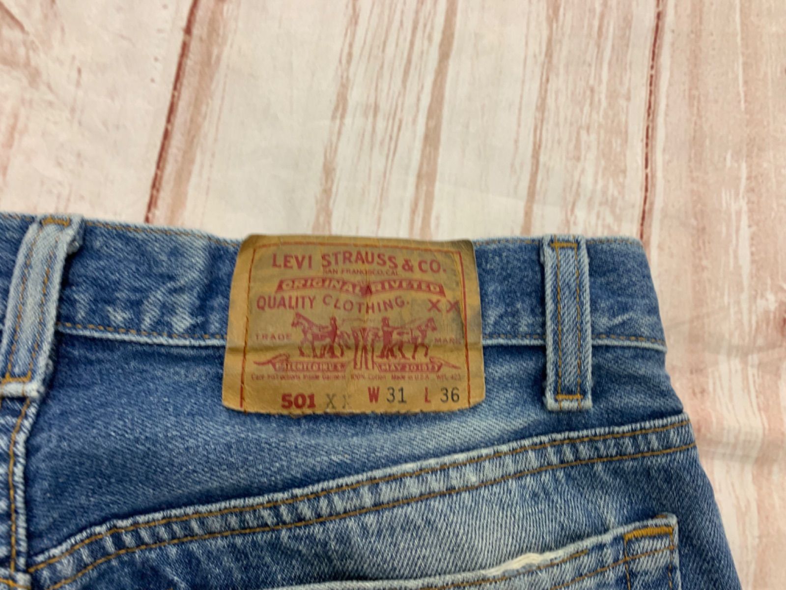 リーバイス 501XX USA W32 L32 Levi's ライトブルーデニム USA製 90s Levi's 501 Denim Pants 薄青 W31×L32 リーバイス
