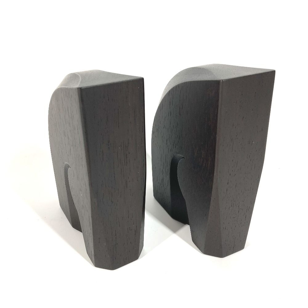 新品未使用✳︎エルメス✳︎ブッグエンドセット✳︎アルザン HERMES エルメス オブジェ ブックエンドセット 《アルザン》 ウッド